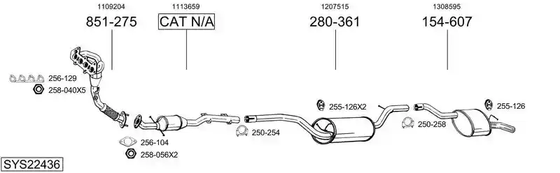 BOSAL SYS22436
