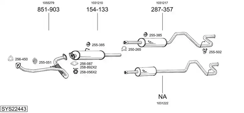 BOSAL SYS22443