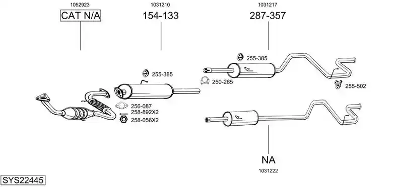 BOSAL SYS22445