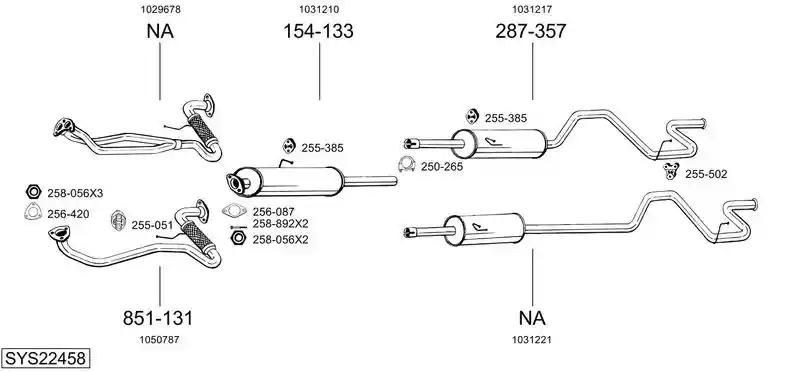 BOSAL SYS22458