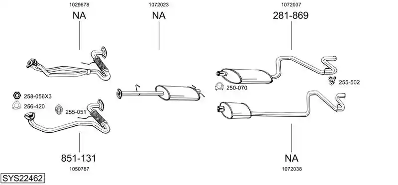 BOSAL SYS22462