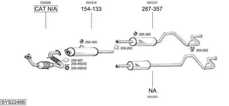 BOSAL SYS22466