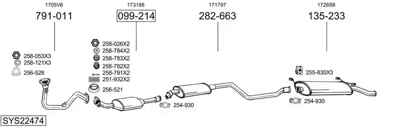 BOSAL SYS22474