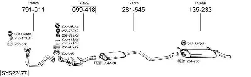 BOSAL SYS22477