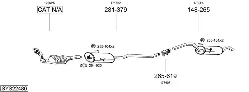 BOSAL SYS22480