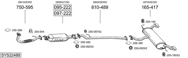 BOSAL SYS22488