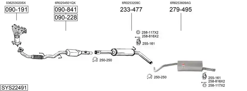 BOSAL SYS22491