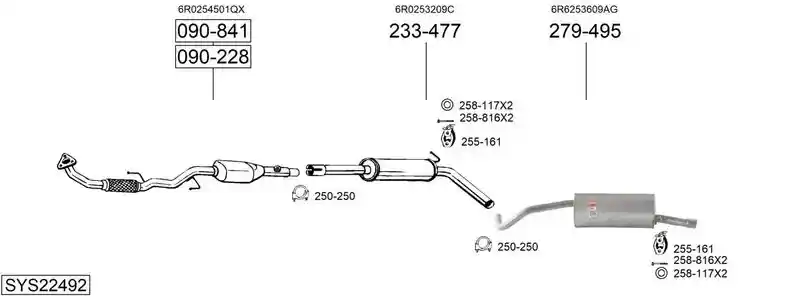 BOSAL SYS22492