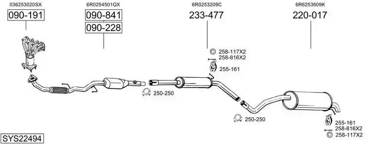 BOSAL SYS22494