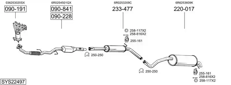BOSAL SYS22497