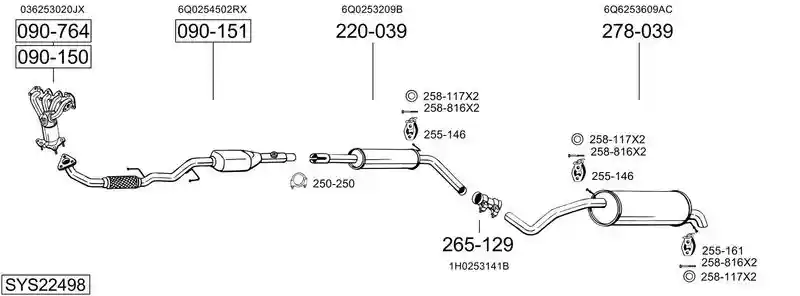 BOSAL SYS22498