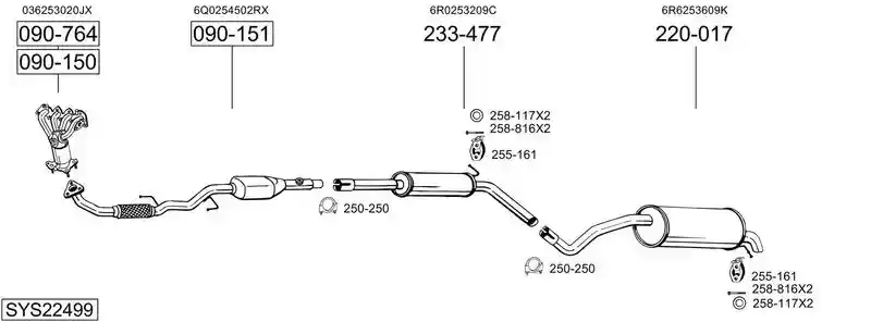 BOSAL SYS22499