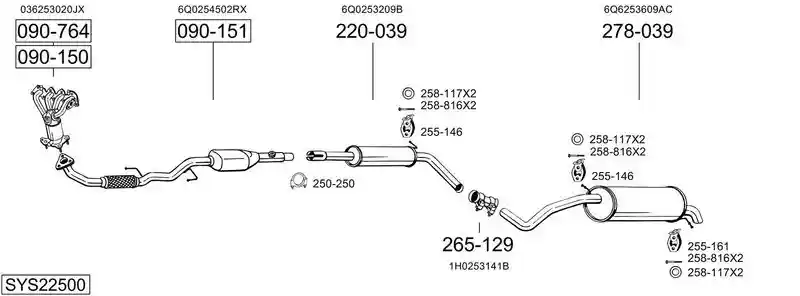 BOSAL SYS22500