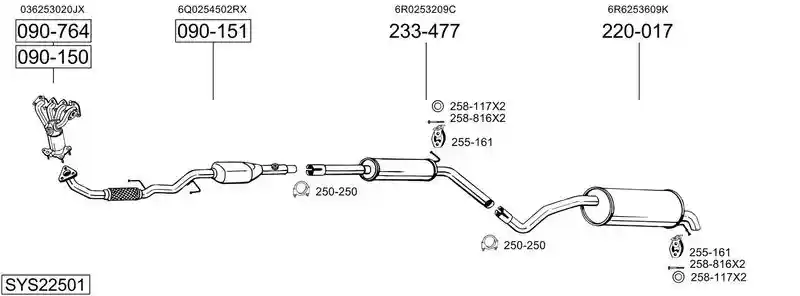 BOSAL SYS22501
