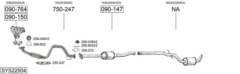 BOSAL SYS22504