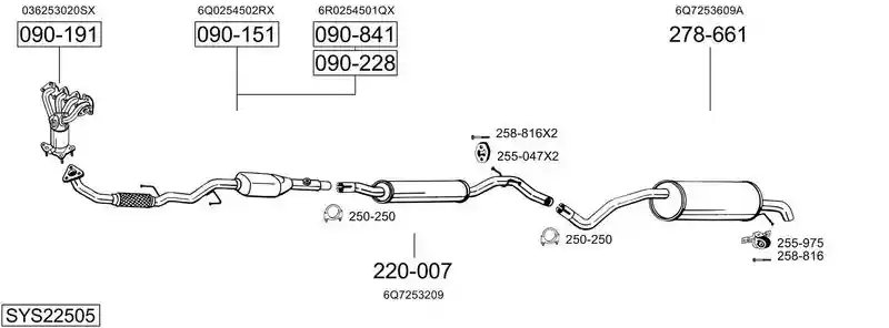 BOSAL SYS22505