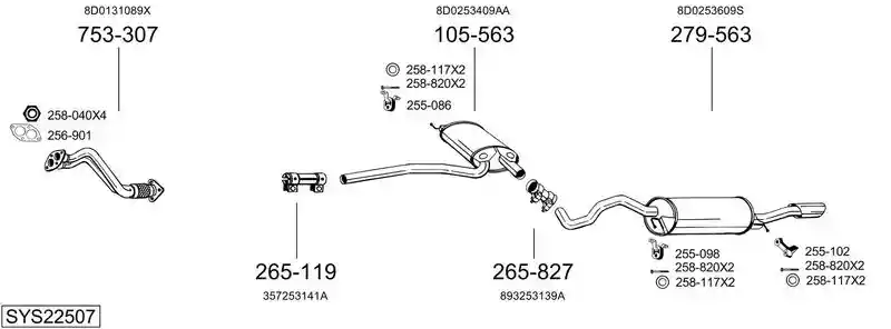 BOSAL SYS22507