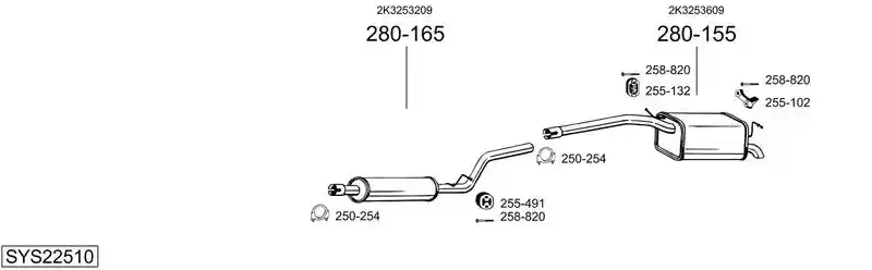 BOSAL SYS22510