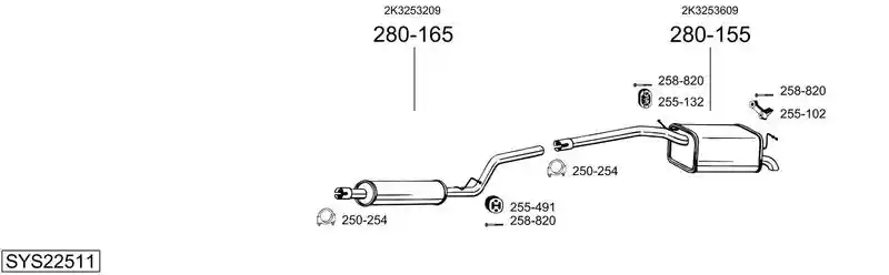 BOSAL SYS22511