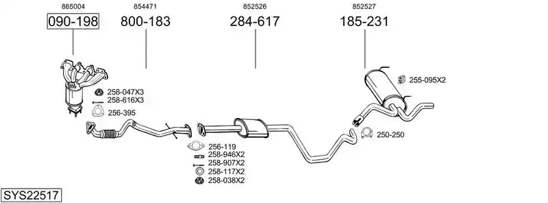 BOSAL SYS22517