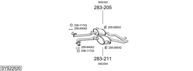BOSAL SYS22520