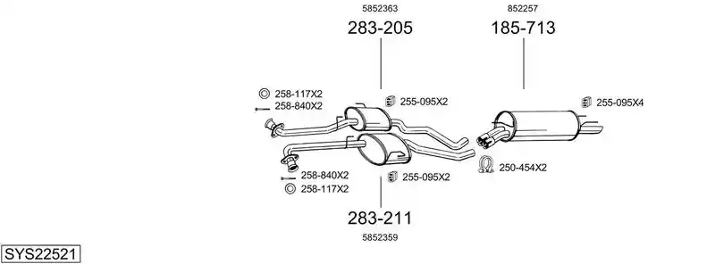 BOSAL SYS22521