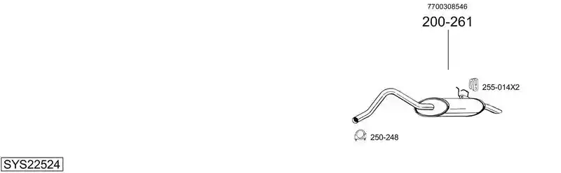 BOSAL SYS22524