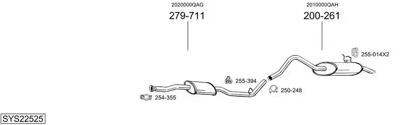 BOSAL SYS22525