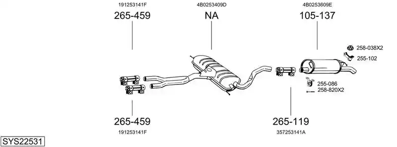 BOSAL SYS22531