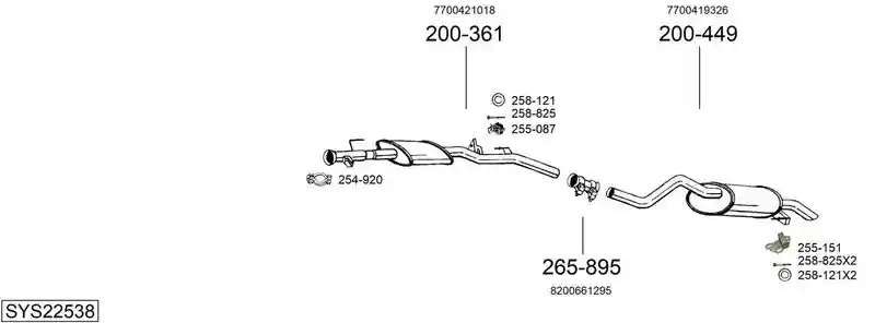 BOSAL SYS22538