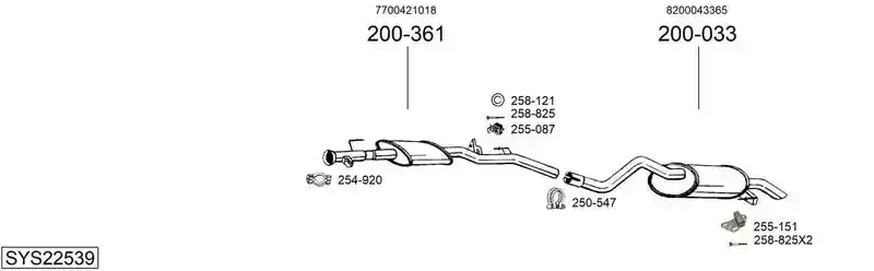 BOSAL SYS22539