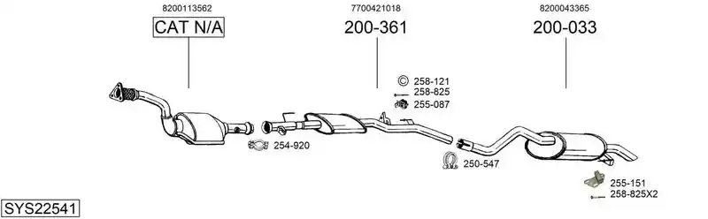 BOSAL SYS22541