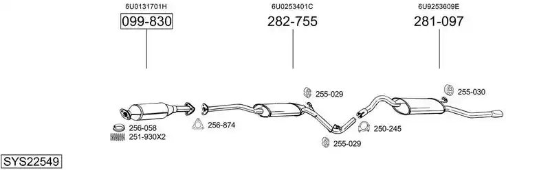 BOSAL SYS22549