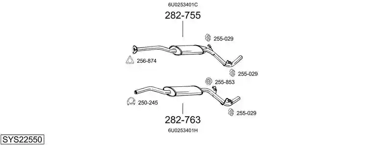 BOSAL SYS22550