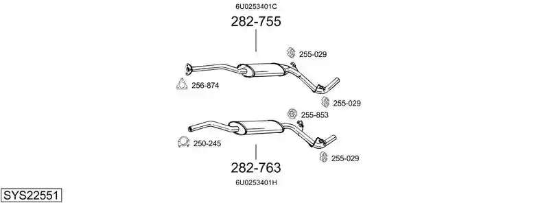 BOSAL SYS22551