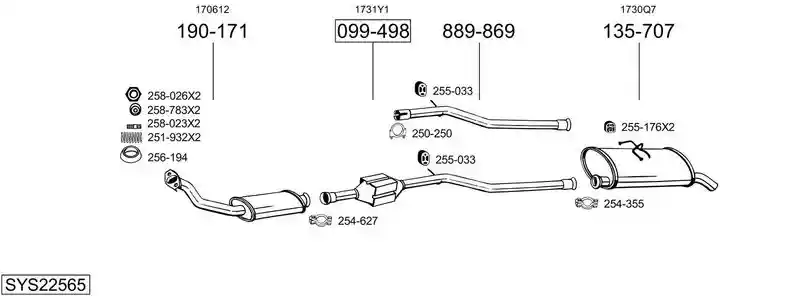 BOSAL SYS22565