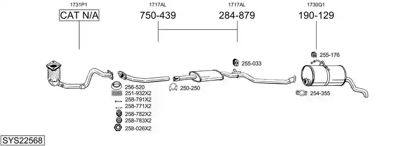 BOSAL SYS22568