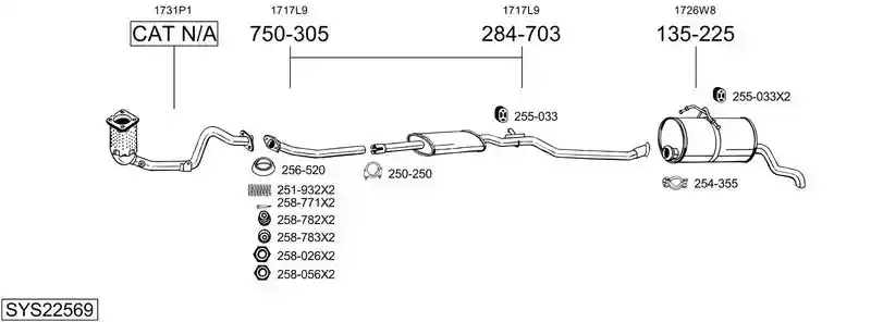 BOSAL SYS22569