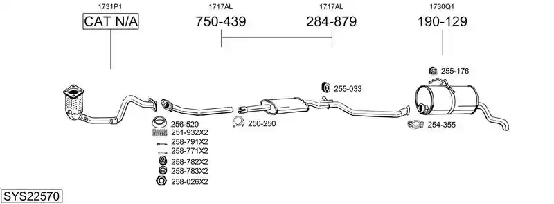 BOSAL SYS22570
