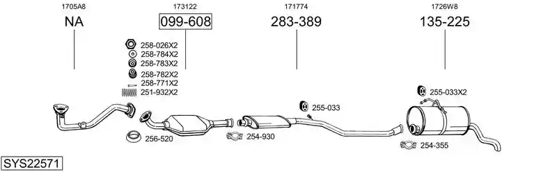 BOSAL SYS22571