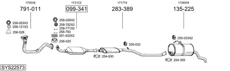 BOSAL SYS22573