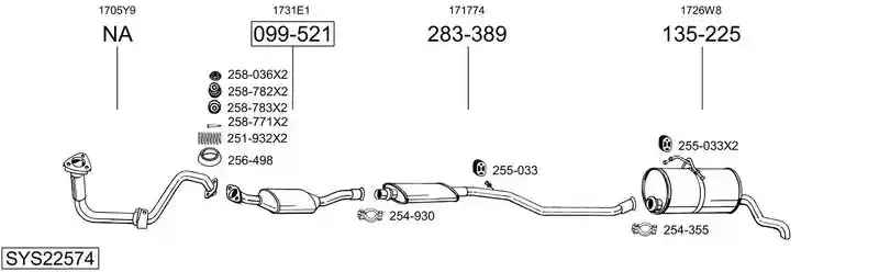 BOSAL SYS22574