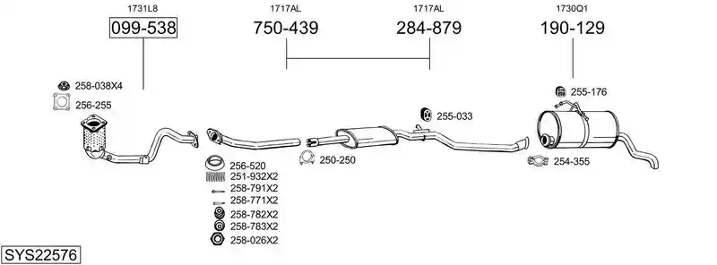 BOSAL SYS22576