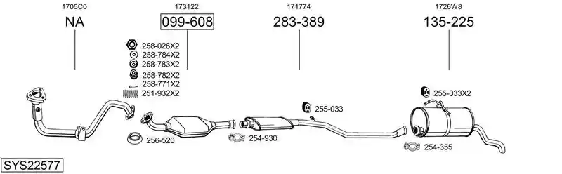 BOSAL SYS22577