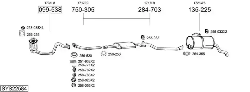 BOSAL SYS22584