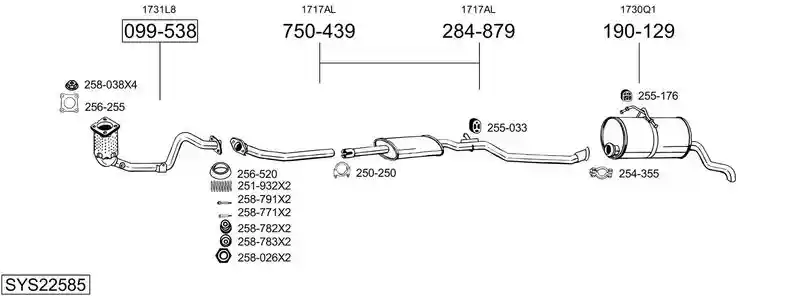 BOSAL SYS22585