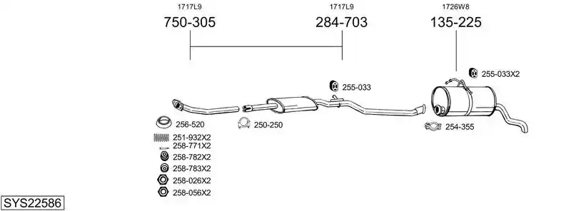 BOSAL SYS22586