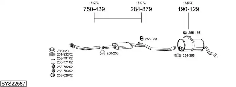 BOSAL SYS22587