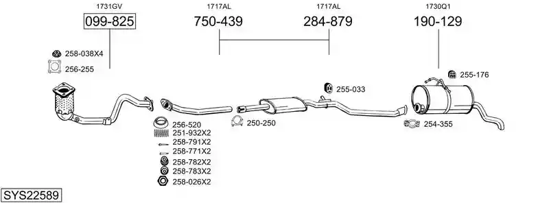 BOSAL SYS22589