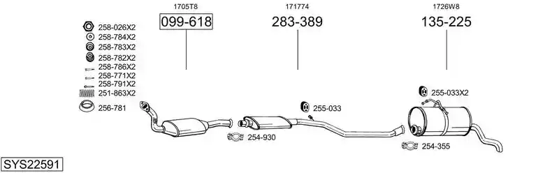 BOSAL SYS22591